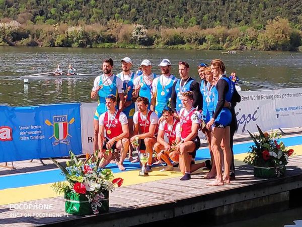 ЧОЛОВІЧА ЧЕТВІРКА ПАРНА ВИБОРОЛА БРОНЗУ НА РЕГАТІ «PAOLO D'ALOJA »!