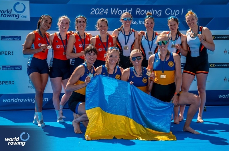 Жіноча четвірка парна - переможниці І етапа Кубка світу - 2024 в Варезе (Італія)!